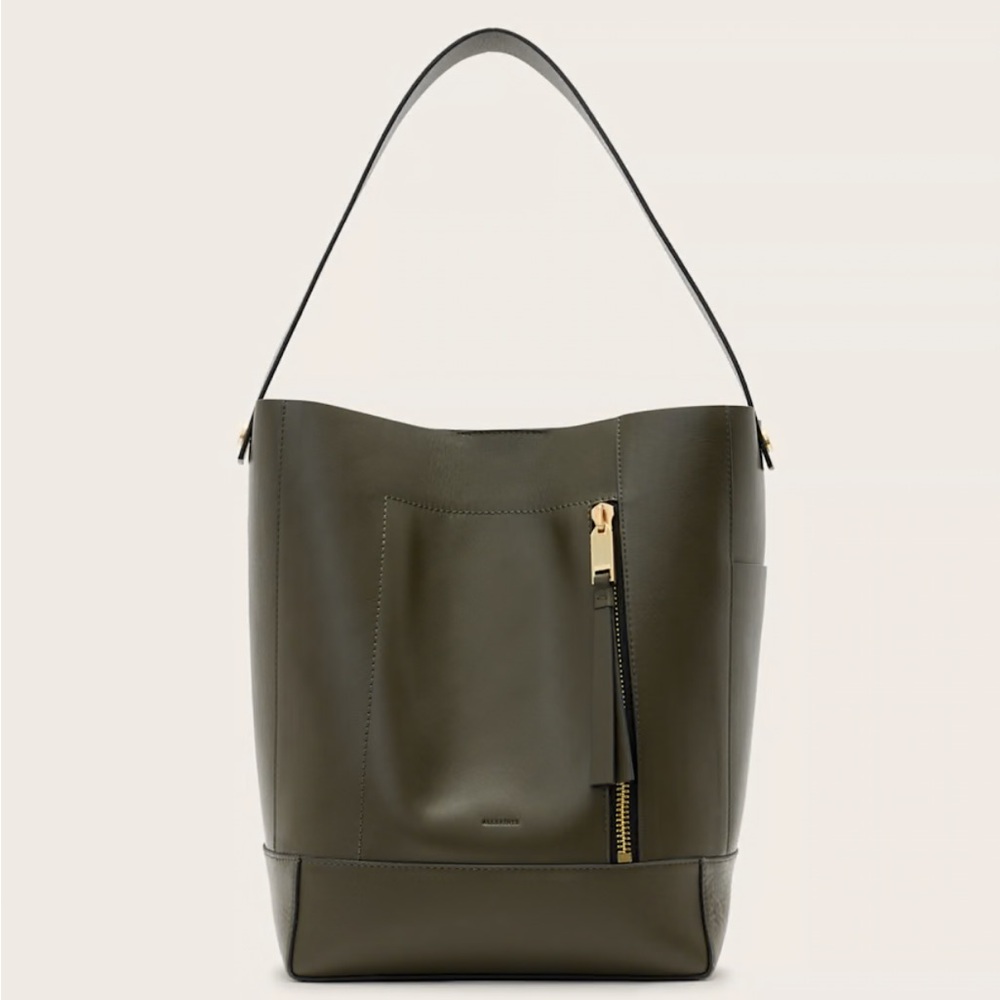 All Saints Alba Leather Hobo Bag